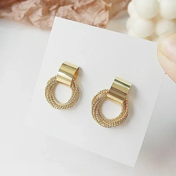 Earrings Women Circle Stud  Bohemian Retro Hoop Drop Cute Trendy Jewelry - Picture 2 of 6